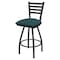 Holland Bar Stool Co 30" Swivel Bar Stool, Pewter Finish, Graph Tidal Seat X410 - alternate 1